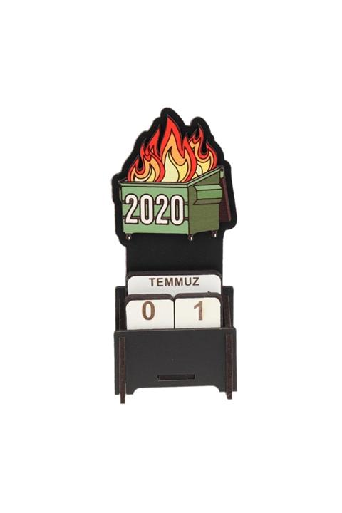 Cetinshop 2020 Yanıyor Tasarım Masa Takvimi