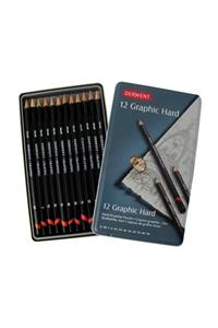 Derwent Graphic Dereceli Kalem 12li Hard Set