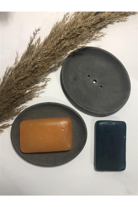 RocArt Home Oval Beton Sabunluk (Antrasit)