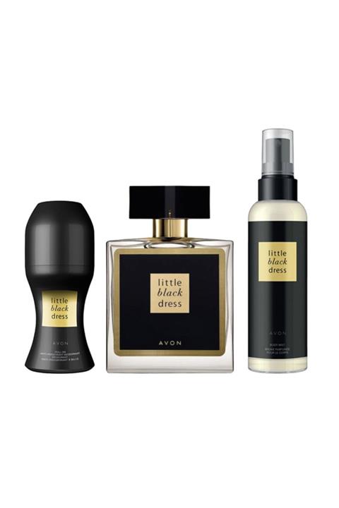 AVON Little Black Dress 50 Ml Parfüm + Little Black Dress Vücut Spreyi 100ml + Little Black Dress 50 Mli