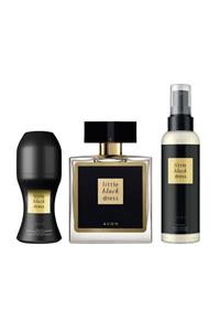 AVON Little Black Dress 50 Ml Parfüm + Little Black Dress Vücut Spreyi 100ml + Little Black Dress 50 Mli