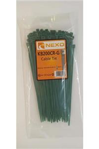 Nexo Renkli Kablo Bağı (250x3,60) Yeşil 100'lü Paket
