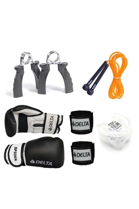 Delta Fist Boks Seti (Boks Eldiveni - El Bandajı - Atlama Ipi - Dişlik - El Yayı)