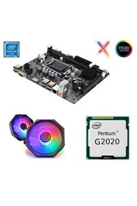 JTECH Intel Pentium G2020 + H61c Anakart 1155pin + Rainbow Cpu Fan