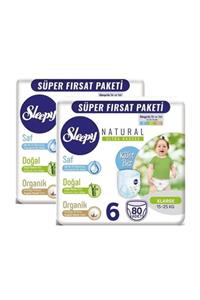 Sleepy Natural Külot Bez Mega Paket X Large 6 No 80'li X 2 Adet