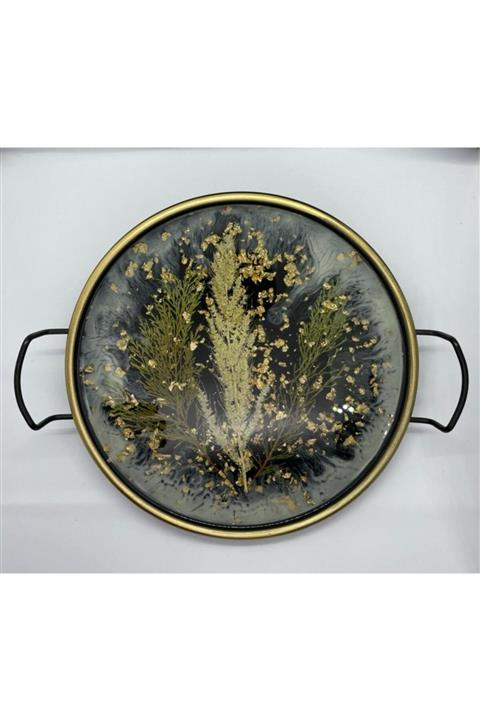 Zeyzeyatelier Hediyelik Epoksi Tepsi (ÇAPI 25CMDİR)