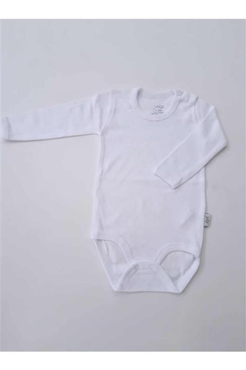 YEKA BEBE Bebek Mavi Delikli Desen Terletmez Uzun Kollu Pamuk Zıbın