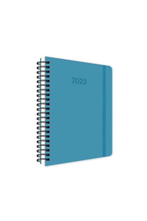 KESKİN COLOR 2022 17*24 Spiralli Pronot Günlük Ajanda - Olympic Blue