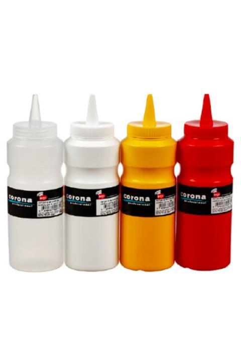 Bora Plastik Professional Ketçap Mayonez Şişesi 270 ml 4'lü