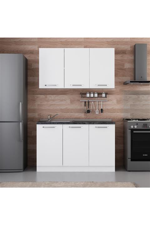 Minar Mutfak Dolabı Beyaz 135-b1 135 cm