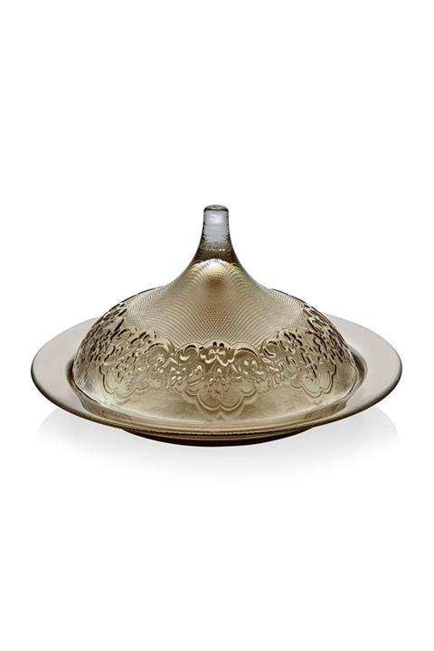 Cemile 1Adc-7696-L-01-Sk Dantel Luster Füme 23 Cm Şekerlik