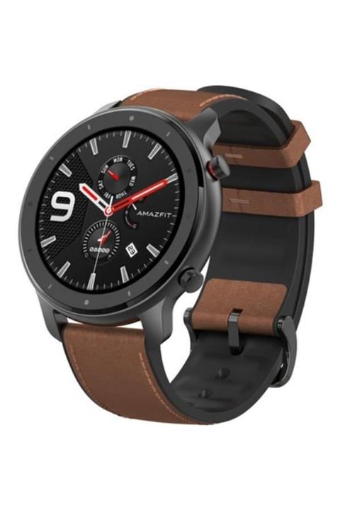 Amazfit GTR Amoled Retina Ekran - 5 ATM Suya Dayanıklı Bluetooth Akıllı Saat (Siyah Alüminyum Kasa)
