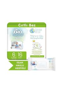 Sleepy Bio Naturel Bebek Bezi Jumbo 6 Beden 15-27 Kg 16 Adet