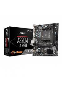 MSI A320m-a Pro Ddr4 Hdmı Dvı Pcıe 16x V3.0 Am4 Matx