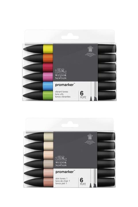 Winsor Newton Promarker Kalem Seti Skin & Vibrant Tones 12'li