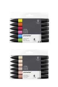 Winsor Newton Promarker Kalem Seti Skin & Vibrant Tones 12'li