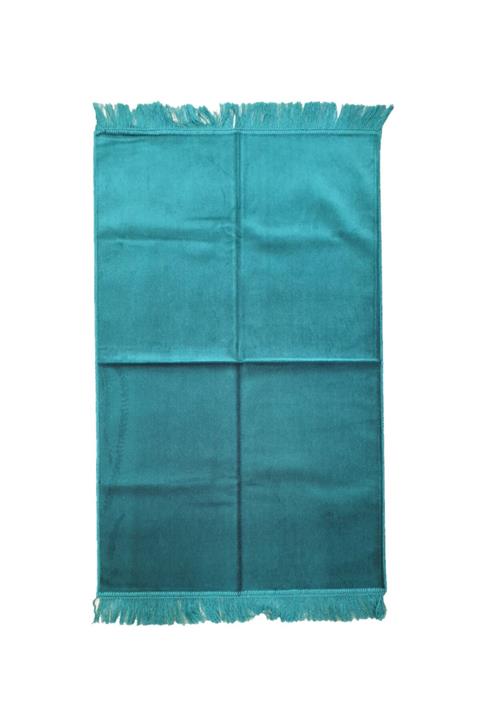 Çağrı Seccade - Desensiz Kadife Turkuaz