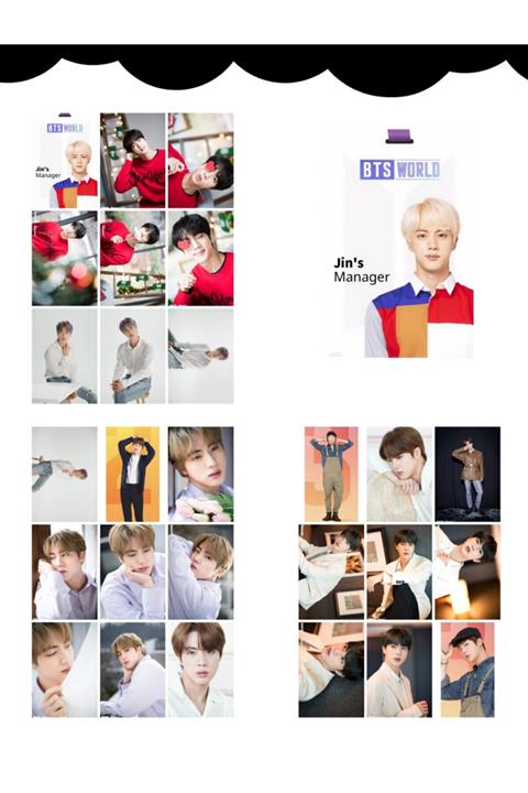 Kpop Dünyasi Bts '' Jin '' Fotokart Seti