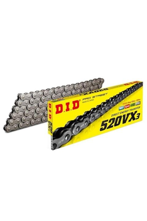 D.I.D Dıd 520 Vx3 116 Bakla Çelik Motosiklet Zinciri