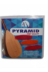 Pyramid First Qualıty Alman Uzun Sap Profosyonel Düzey Bağlama Saz Takım Tel 0.18 + 3 Adet Mızrap