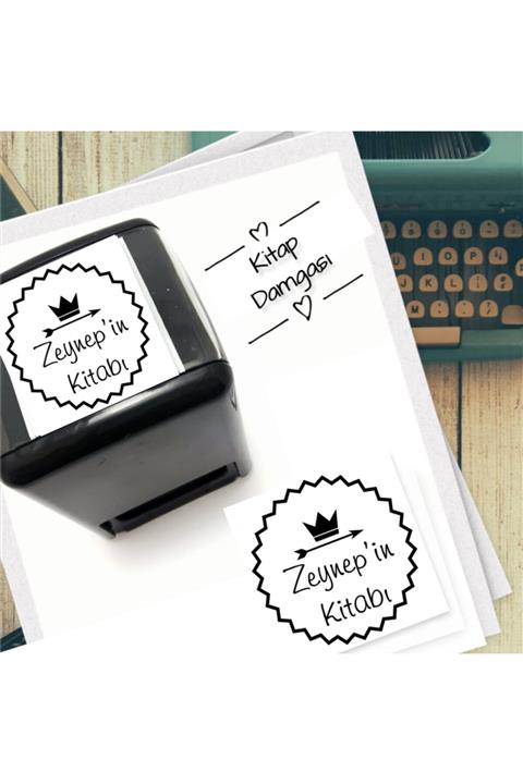 EHediyeci Zeynep'in Kitabı İsim Yazılı Otomatik Kare Kaşe - 1061