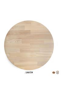 WOODLIFE Yuvarlak Ahşap Plaka Masa Ve Sehpa Tablası Meşe - Çapı 110cm - Kalınlığı 30mm