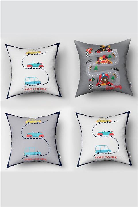 instababyrooms Oyun Çadırı Konsept Çift Taraflı BaskıKırlent Kılıf 4'lü