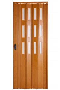 SARPAŞ Katlanır Akordiyon Pvc Kapı Meşe Camlı 117 X 220 Cm 12 Mm