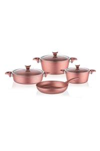 Taç 3457 Master Cook 7 Parça Granit Tencere Seti Rose Gold