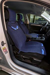 Space Daihatsu Tüm Modellerine Uyumlu Senturk Auto Kilim Minder 2 li Set Ön Koltuklara Siyah Mavi