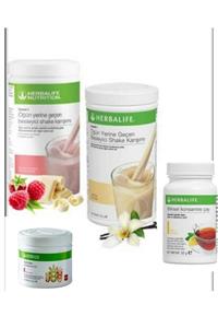 Herbalife Ahududulu Ve Beyaz Çikolatalı Shake,vanilyalı Shake,limonlu Bitkisel Çay50gr, Multi-fiber Birer Adet