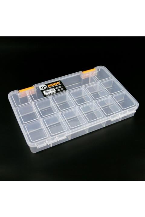 MANO Şeffaf Malzeme Kutusu 9 Inch Klasik Organizer Kutu- Ş-org-9
