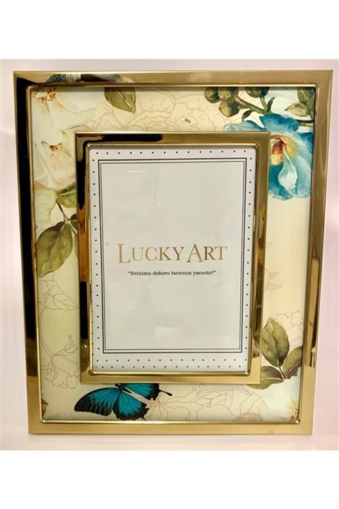 Lucky Art Mavi Kelebek Çerçeve 13x18 Cm