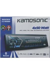 Kamosonic Ksmx680 Bluetooth 2 Usb Sd Kart Fm Rgb Aydınlatma Aux Destekli Oto Teyp