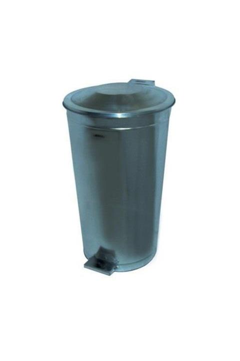 Arı Metal 1090 Galvaniz Pedallı Paslanmaz Çöp Kovası 60 Lt
