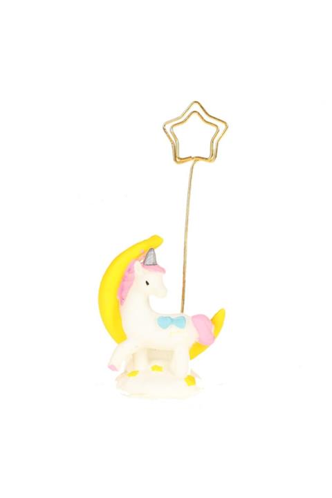 Cetinshop Sarı Aylı Renkli At Not Tutucu