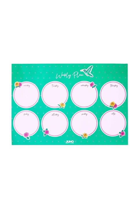 JUNO PAPER A4 Masaüstü Planlayıcı / Floral