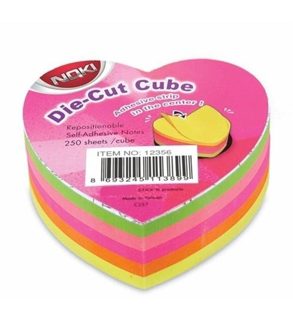 Noki Memo Kalp Şekilli 5 Renk 250 Sayfa No:12356