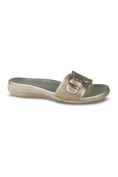 Ceyo Kadın Altın Renk Terlik 9801-15