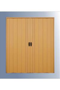 SARPAŞ Katlanır Akordeon Akordiyon Çift Açılım Kapı 147 X 220 Camsız Meşe 12 Mm