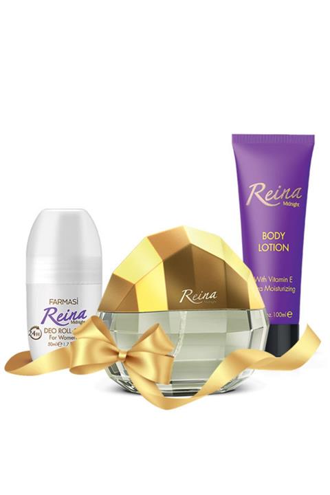 Farmasi Reina Edp 50 ml Kadın Parfümü Vücut Losyonu ve Roll On