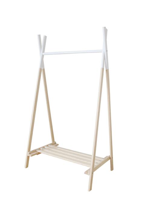 Minik Ayı Ayaklı Kıyafet Askılığı Beyaz