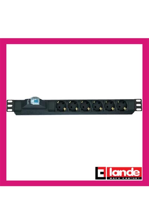 cabex 6 Sigortalı Grup Priz 19'' 1u