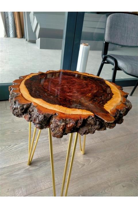 tülemahşap Epoksi Sehpa