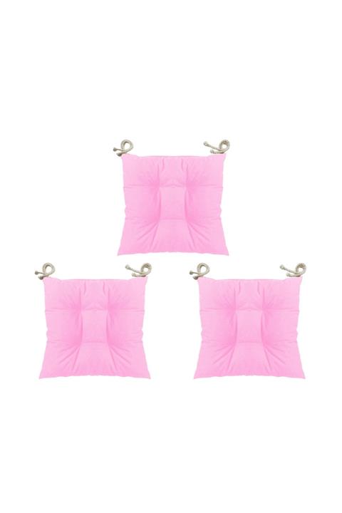 Textilla Pembe Pofidik Minder 3 Lü Set