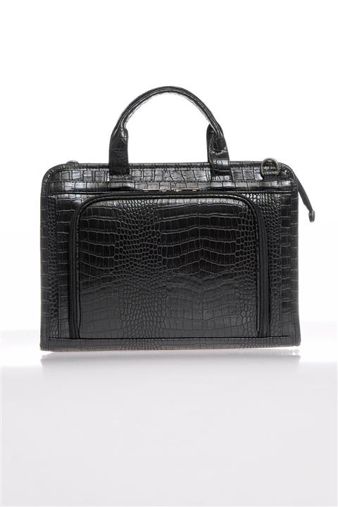 Sergio Giorgianni Luxury Sg071219 Kroko/siyah Unisex Evrak Çantası