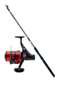 DFT Başlangıç Olta Seti Yeni Racer 330cm 50-100gr Charisma Red Misinalı (spiralli Karabina )