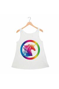 Alfa Tshirt Kadın Unicorn Atlet Standart Kesim