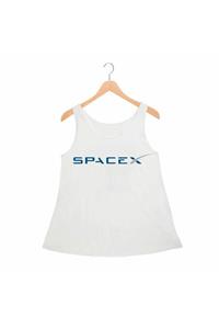 Alfa Tshirt Space X Kadın Atlet Standart Kesim