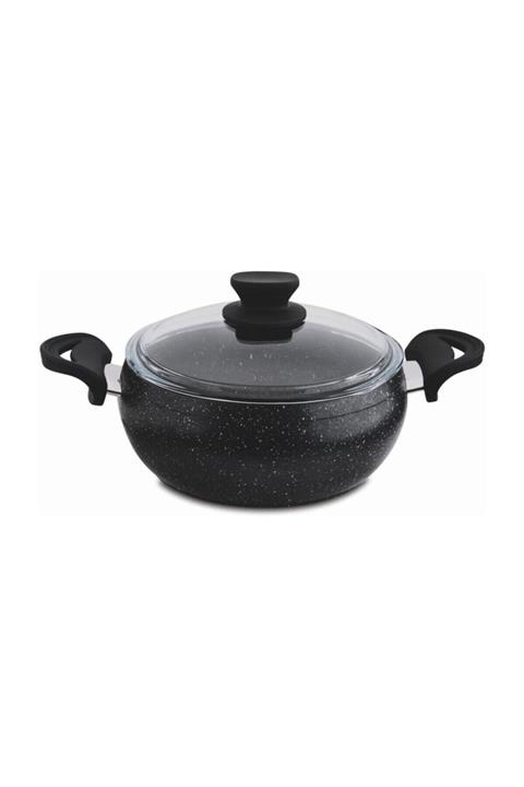 Essenso Granit Derin Güveç Tencere Gece Grisi 24 Cm (4LT) Ed-24